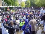 Rally in Bolton Town Centre