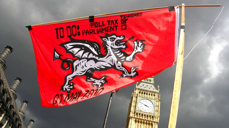 A2. Anglo-Saxon Dragon on 21st Century Red Flag